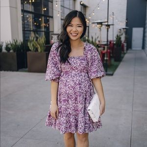 Purple Floral Dress